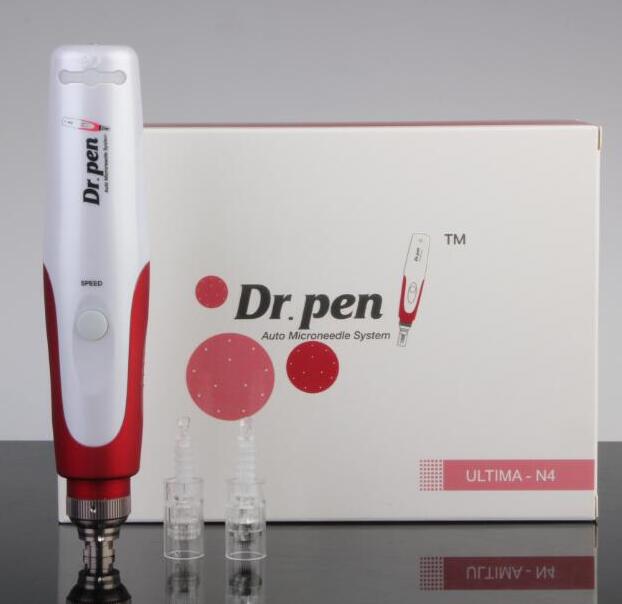 

5 Speed Auto Electric Mirconeedle Pen ULTIMA Dr.pen with 2 pcs needle cartridges DHL Free