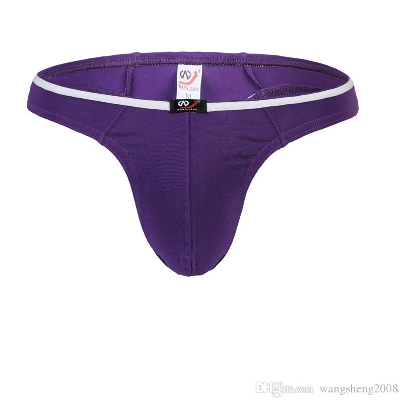 

Wholesale - Brand Cotton Underwear Men's Thongs Sexy Underwear Briefs Man Boy Shorts Low Rise Waist Bulge Pouch Bottoms, Yellow