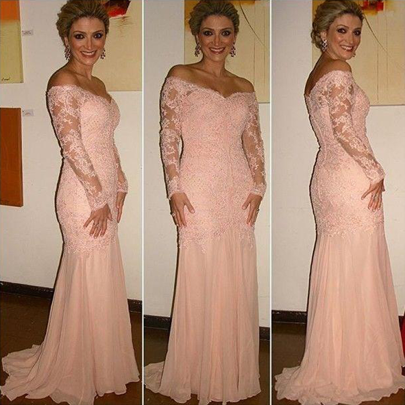blush mother of groom dress