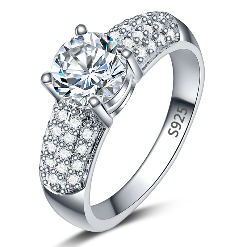 

Europe and America hot explosion ring, female micro set zircon lovers ring