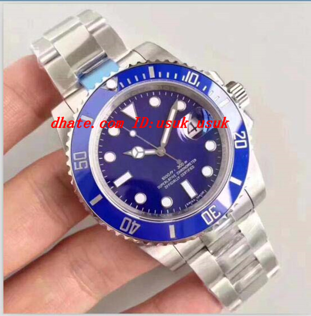 

Luxury Watch Best Mens Automatic Watch Blue Ceramic Bezel 2836 Or 3135 Movement Auto Date Men 116610 Luminescent Water Resistant