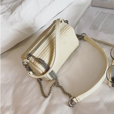 

2017 Women's Bags New pattern Leisure fashion bag Straw bag Cross Body Shoulder Bags Totes Small Soft.Mini., Black