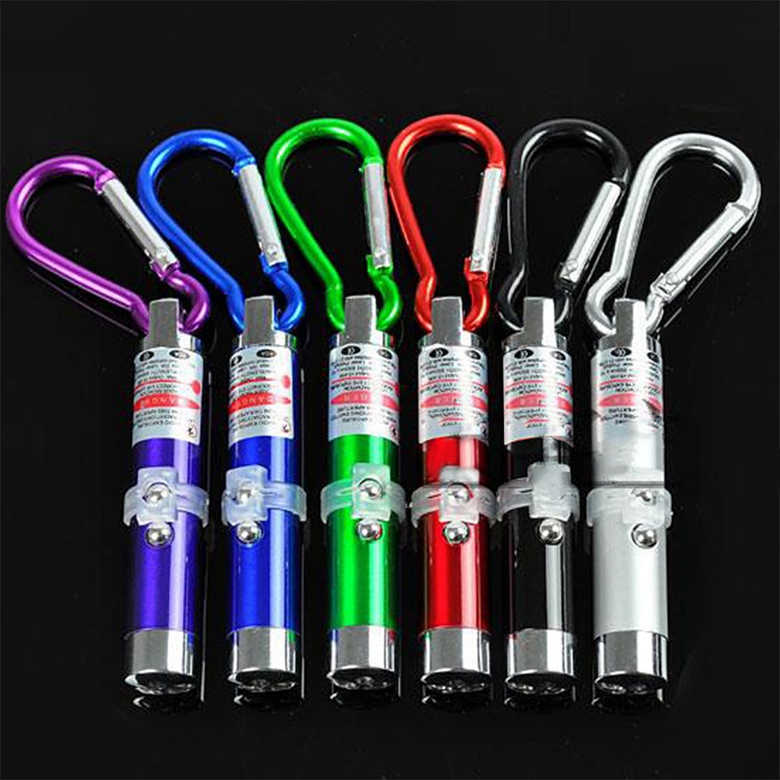

Laser Pointer Teaching Pen UV Light Torch Mini 3in1 Red LED Flashlight Super Bright Handy Keychain