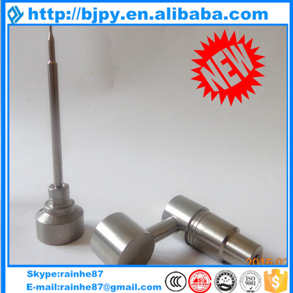 

(wholesale best price) GR2 Domeless titanium nail 4 in 1/6 in 1 Carb Cap with Titanium point/flat tip dabber of set