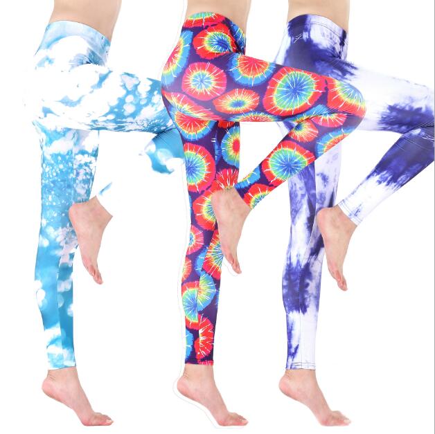 2017 Autumn Fashion Women's Ladies Galaxy Leggings Electric Printed Tights leggings pants for Women Spandes Lycra Christmas Promotion
