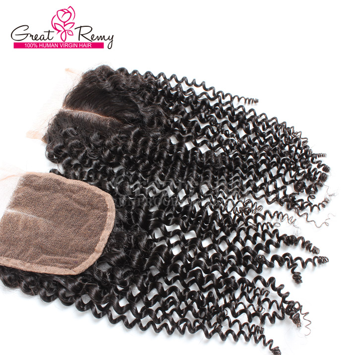 

cheap brazilian curl lace closure virgin unprocessed human hair middle way part 44 hairpieces natural color dyeable fast shipping greatremy