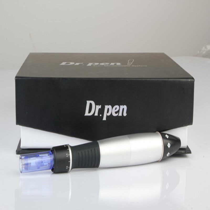 

New arrival Electric Derma pen Dr.Pen Stamp Auto Micro Needle Roller with 2pcs 12 needles cartridges