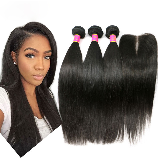 

8-28inches Grade 7A!!! brazilian Peruvian indian Malaysian Hair Extensions straight Double Weft No Shedding NO Tangle Durable 65g 5pcs