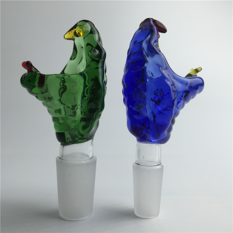 

Snake glass bowl 14mm 18mm male green blue colorful thick pyrex bong bowl water pipes heady glass smoking pipe
