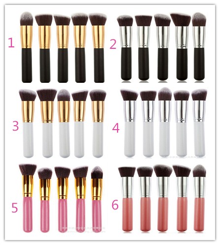 

Professional Powder Blush Brush Facial Care Facial Beauty Cosmetic Stipple Foundation Makeup Tool 5pcs/set in stock