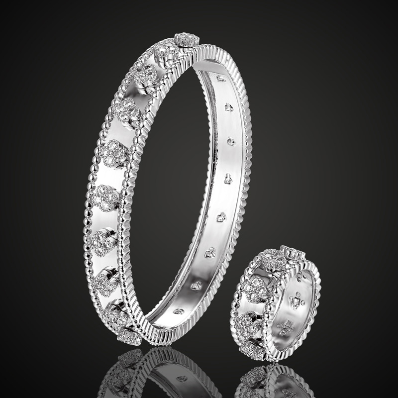 

Free Shipping Cubic Zircon bangle For Women Bridal jewelry gold and silver color Men's Bangle Pulseira Women Love Bangle & Braceletes, Black