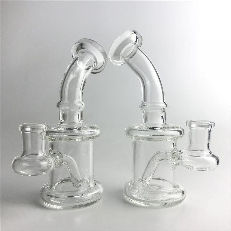 

New 6 Inch Glass Water Bong with 14mm Female Oil Rigs Dab Bong Thick Recycler Beaker Cyclone Bongs for Smoking