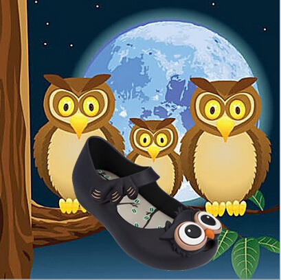 

Girl shoes 2016 Melissa Melissa four color jelly sandals shoes Owl V owl shoes jelly shoes fish head shoes, As show