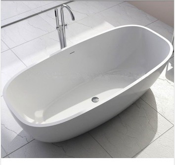 1800x800x540mm Solid Surface Stone CUPC Approval Bathtub Oval Freestanding Corian Matt Or Glossy Finishing Tub RS6581-image-383435922