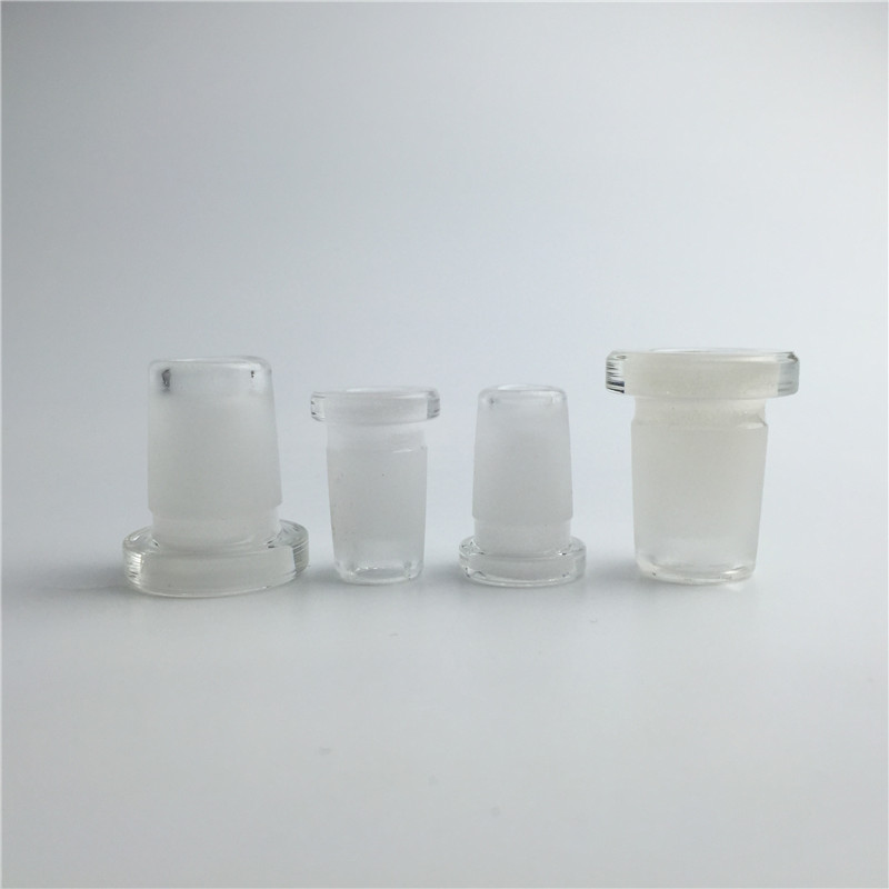 

10mm female to 14mm male glass adapter water pipes for smoking thick pyrex glass bong adapter with forsted mouth