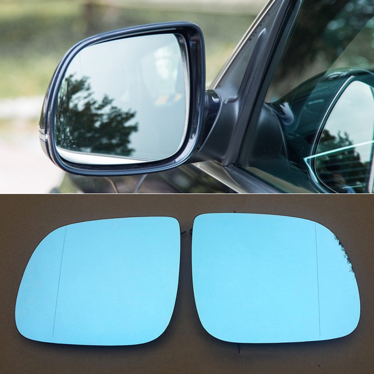 For Audi Q5/Q7 Car Rearview Mirror Wide Angle Hyperbola Blue Mirror Arrow LED Turning Signal Lights Automotive parts Free shipping