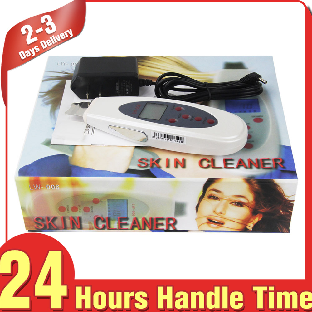 

Portable Digital Facial Care Ultrasonic Skin Scrubber Face Peeling High Frequency Lifting Beauty Equipment LCD Device