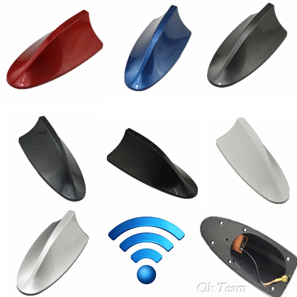 Carrosserie D/écoration de voiture R/éam/énagement des pi/èces Antenne de voiture Noir P/âte pointue Aileron de requin Toit Queue Accessoires de voiture