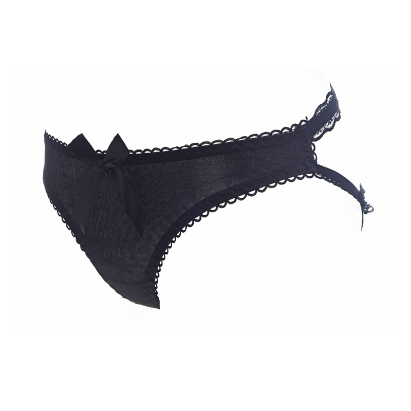 

Sexy Women G-Strings Briefs Panties female Lace Underwear Erotic Thong G String Expose Butt Woman Short Brief Underpants, Blue