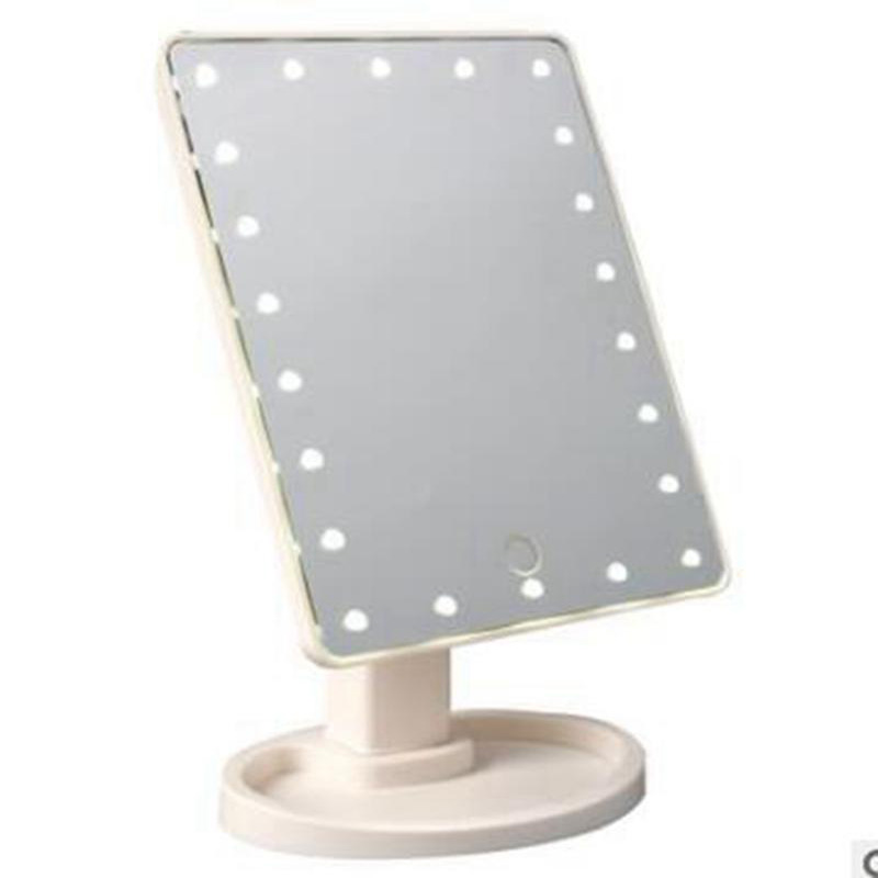 

22 LED lights Touch Screen Makeup Mirror Tabletop Cosmetic light up Mirror Beauty360 Degree Rotation Touch Screen Makeup Mirror