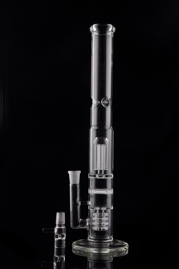 

HOT big glass bong 3 layers spring perc 1 layers splash guard,18.8mm female joint have 18.8mm bowl free shipping