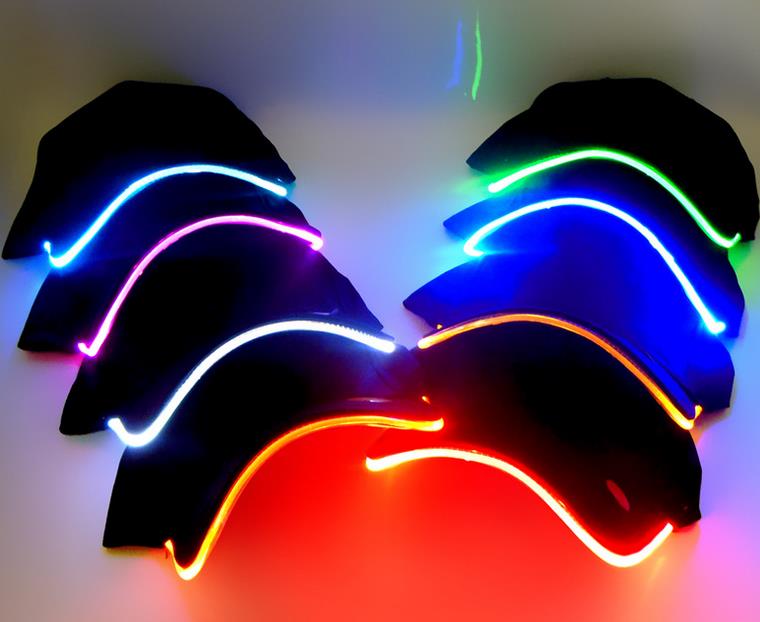 

Men's Women's LED Fashion sports Baseball cap Performer nightclub Hip hop party Baseball cap night running led lighted up glow hat sun Visor, Blue