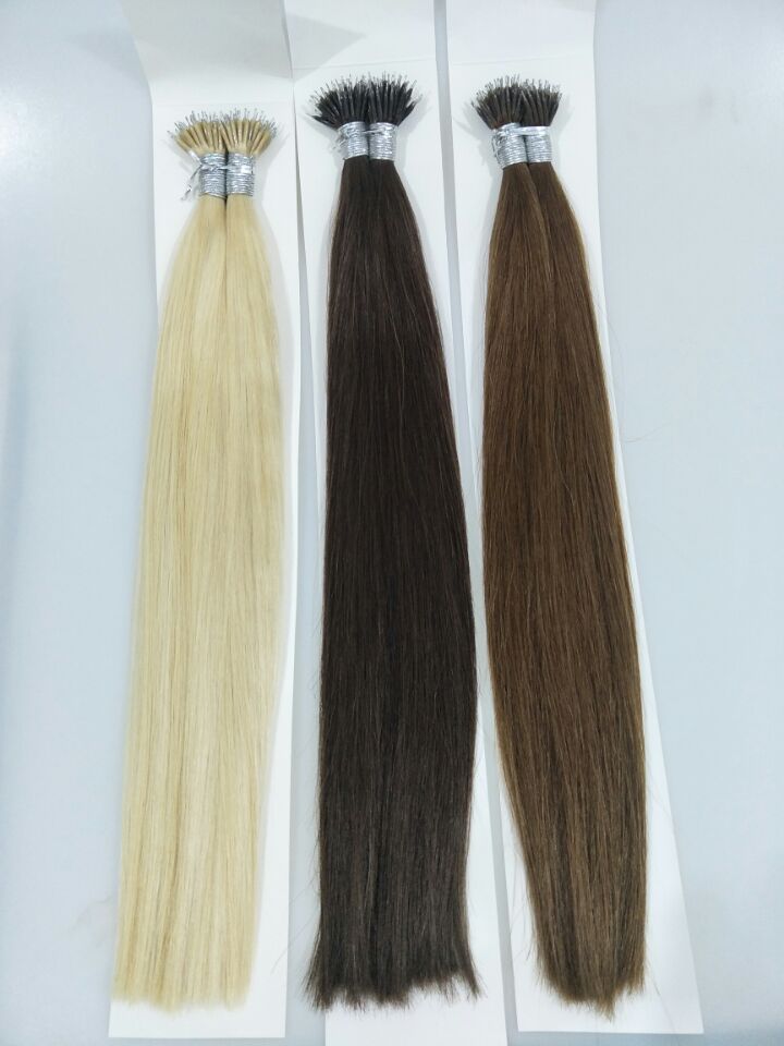 

Grade 10A--Double Drown 1g/s &100grams&100strands/Lot Color 613& Color 1B prebonded top quality nano ring remy human hair extensions