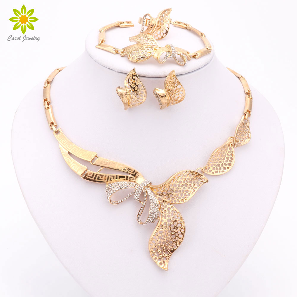 

Gold Plated Fashion Jewelry Sets African Jewelry Sets African Costume Big Jewelry Set Women Wedding Party Necklace