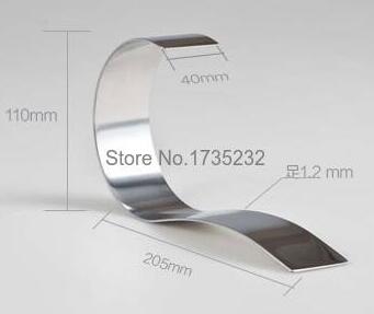 

S-shap High-grade stainless steel belt presentation display rack waistband display holder Single belt Display rack