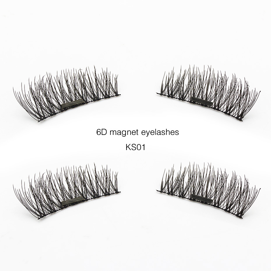 

Genailish 6D Magnetic Eyelashes False Eyelashes Natural Long Full Strip Magnet Lashes Hand Made Fake Eyelashes