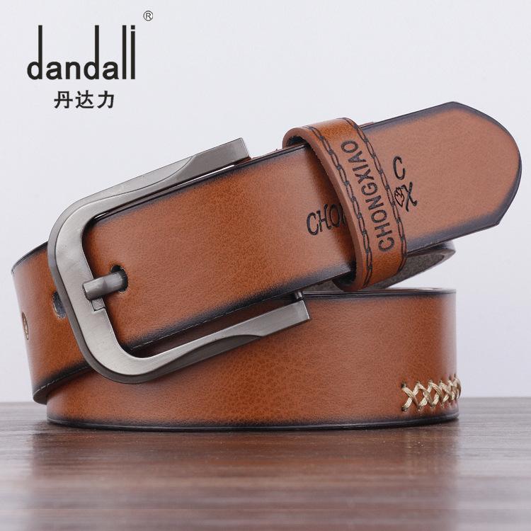 

New Fashion Men's Hip Hop Style Antique Pin Buckle Belt PU Casual Fashion Black White Colors