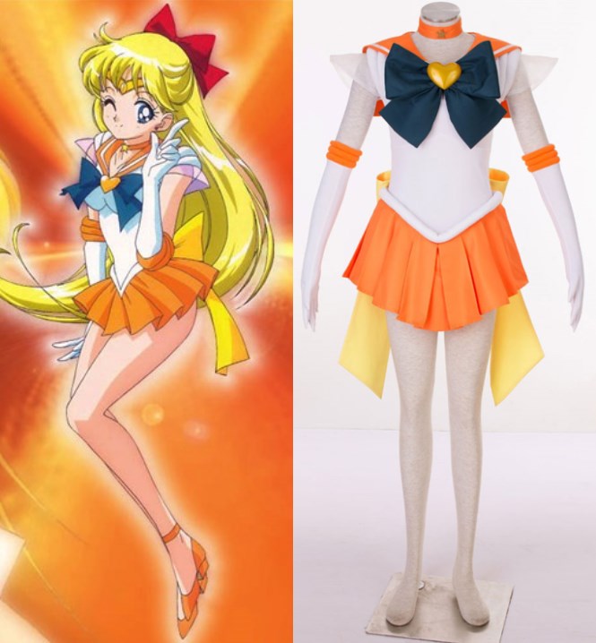 

SuperS Sailor Moon cosplay Minako Aino Sailor Venus cosplay halloween costumes