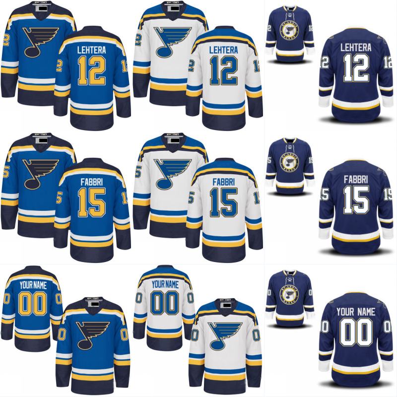 

St. Louis Blues Jersey 27 Alex Pietrangelo 28 Kyle Brodziak 34 Jake Allen 40 Carter Hutton 41 Robert Bortuzzo Custom Hockey Jerseys, Blue