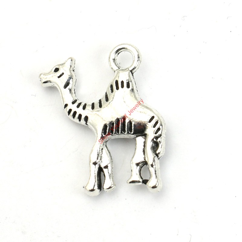 20pcs Antique Silver Plated Camel Charms Pendants for Bracelet Jewelry Making DIY Necklace Craft 22X19mm-image-387293331
