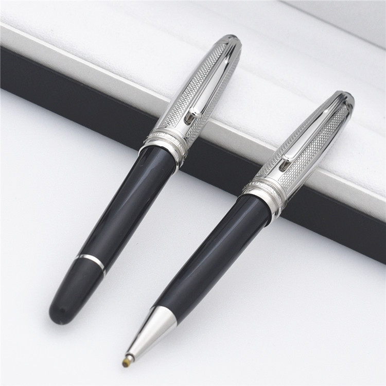 

High-quality Metal and black resin roller ball pen / ballpoint school office stationery sell gift pens #163
