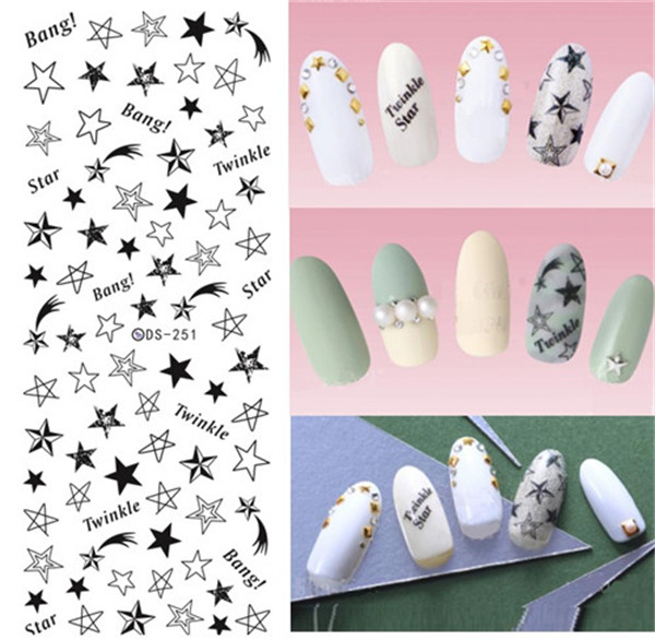 

DIY Water Transfer Nails Art Sticker Colorful Purple Fantacy Flowers Nail Stickers Wraps Foil Sticker manicure, Others