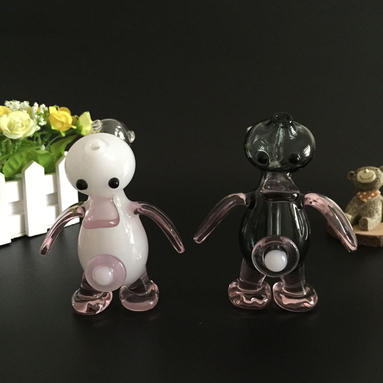 

High quality Creative Popular Duck Smoking Accessories Mini Smoke Pipe oil rigs glass Smoking Pipe bong
