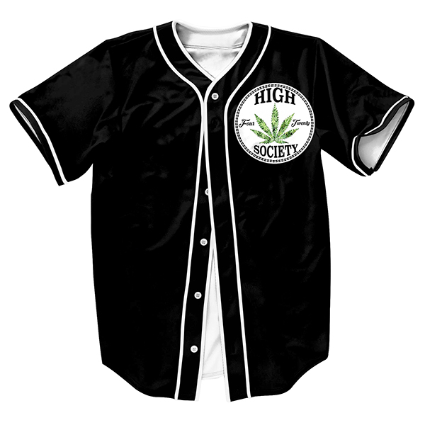 

Wholesale-Men's shirts High Society Jersey overshirt Streetwear Hip Hop with Single Breasted summer baseball shirt PLUS SIZE top tees, White;black