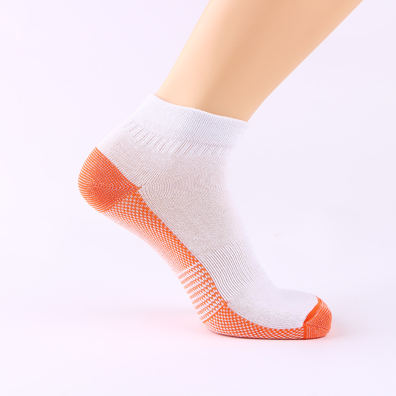 

2017 New Fashion Spring Autumn men and women sport short socks leisure socks breathable sweat protective socks copper fiber wholesale, Black