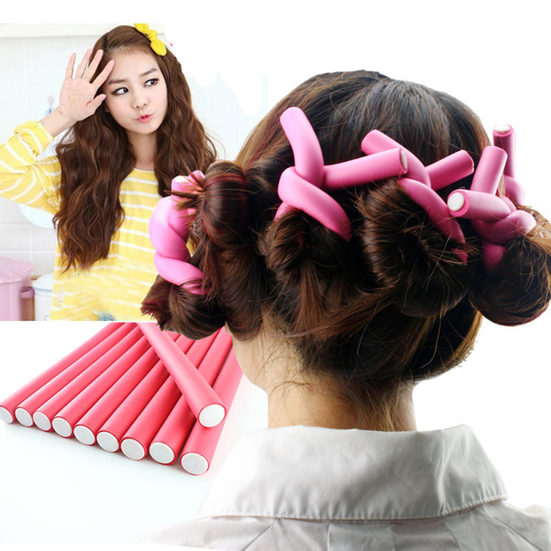 Soft Hair Curlers Plastic Flex Rods For Long Hair Set Magic Hair