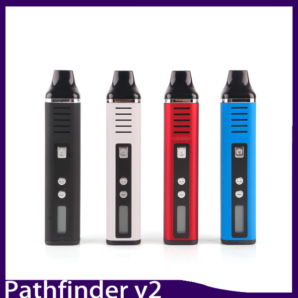 

Pathfinder V II Dry Herb Vaporizer pen herbal Starter Kits hebe electronic cigarette Kit 2200mah vapor 510 Thread 0268059-1, White