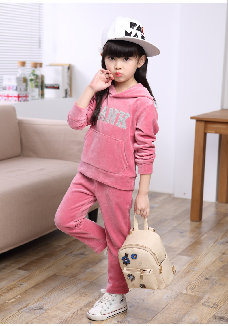 

2016 Baby Girl boy Kids cartoon sports Clothes set Hoodied Coat tops Pants 2pcs Sweatsuit baby Girl Spring Fall OutfitsTracksuit suit, Gray