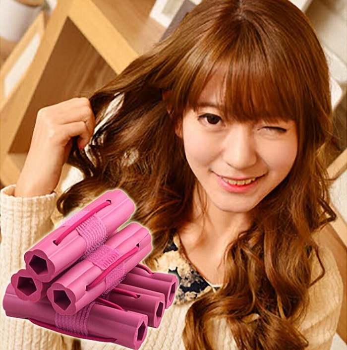 

hair curler Roll roller Soft Sponge Twist Hair Care Styling stick Roller DIY tools harmless health safe flower for women lady girls