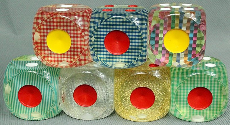 

Large Size 49mm Crystal Dice Grid Pattern Decorative Dices Kids Game Toy Entertainment Funny Family Games For Party Gift #R19