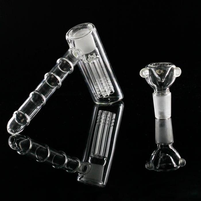 

Mini Glass Hammer Bongs 6 Arm Glass Percolator Portable bongs pipes bubbler Glass Bongs Water Pipes bong Bowl Free Shipping
