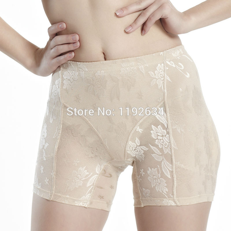 

Wholesale-2016 Summer Style Lady Padded Seamless Bottom Panties Underwear Butt lifter Briefs Butt Hip Enhancer Shaperwear Panties, Nude