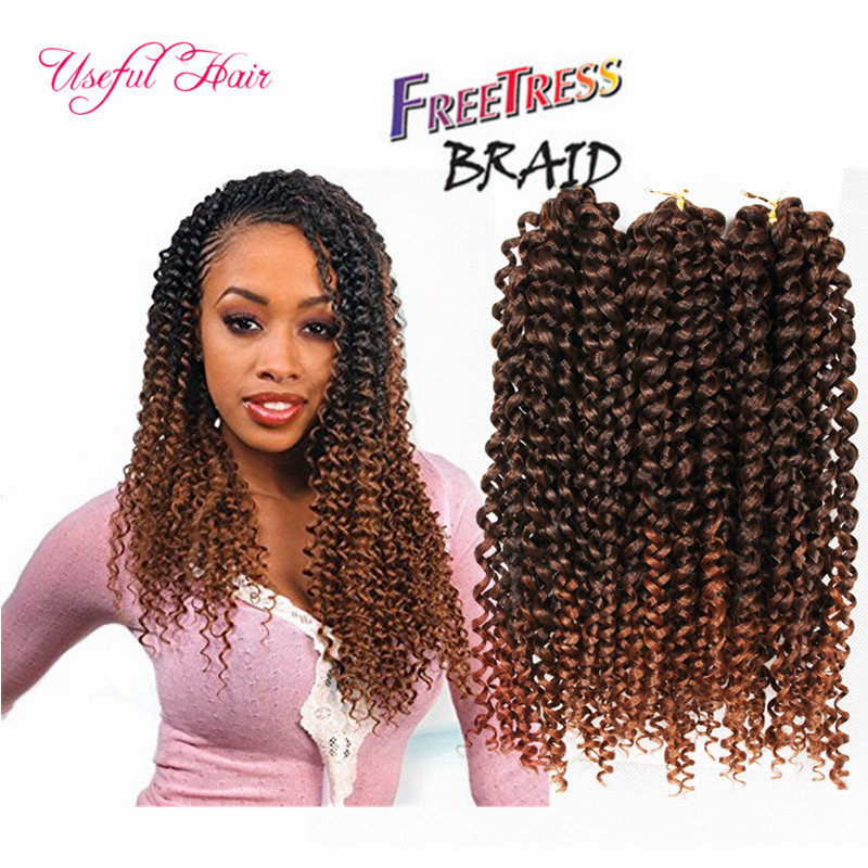

BOUNDY JANAMIC Christmas gifts Wedding guest synthetic braiding hair 3pcs/lot crochet braids hair prelooped curly weave Hair Extensions, #4