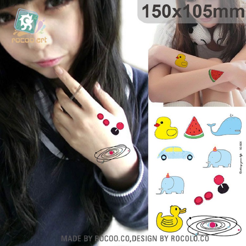 

15*10.5cm Temporary fake tattoos Waterproof tattoo stickers body art Painting for party decoration etc mixed eye horse cat butterfly