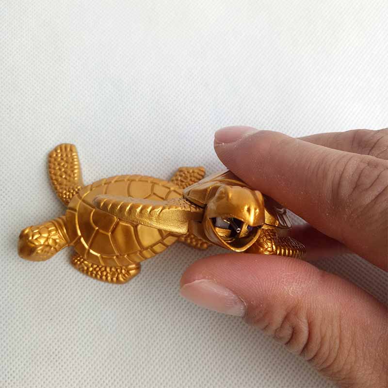 

Gold Turtles Tortoise Lighter Butane Metal Flame Refillable Cigarette Smoking lighters NO Gas For Tobacco Hand Pipes Accessories Tools