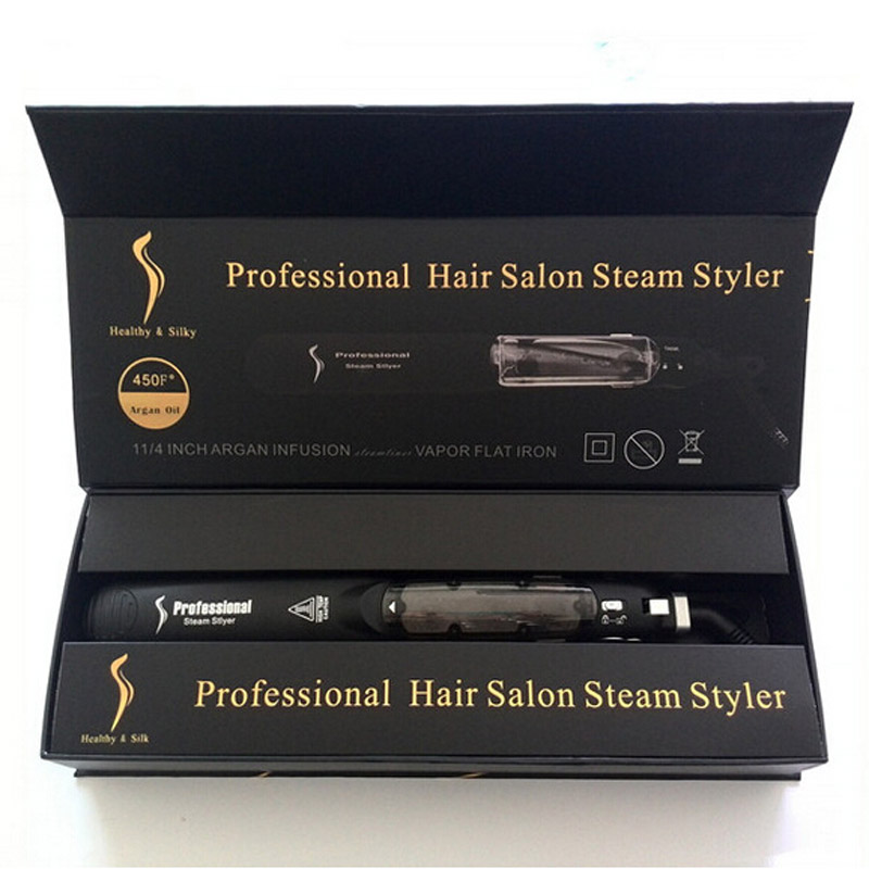 

KangRoad Hair Straightener Professional Hair Iron Salon Steam Styler Flat Irons with CE Rosh DHL Shipping